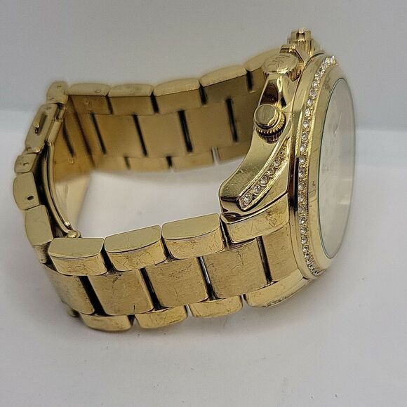 MICHAEL KORS Blair MK5166 Women's Gold Stainless Steel Analog Dial Watch AM233 - Picture 10 of 11